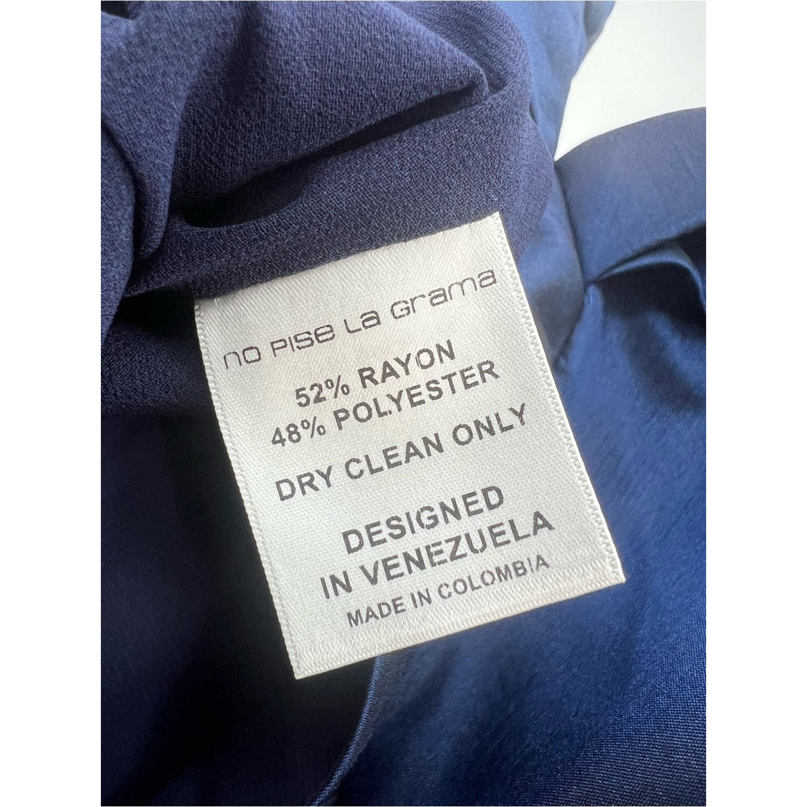 No Pise La Grama Diana Dress Blue Sz 10 Nwt — image 8 of 8